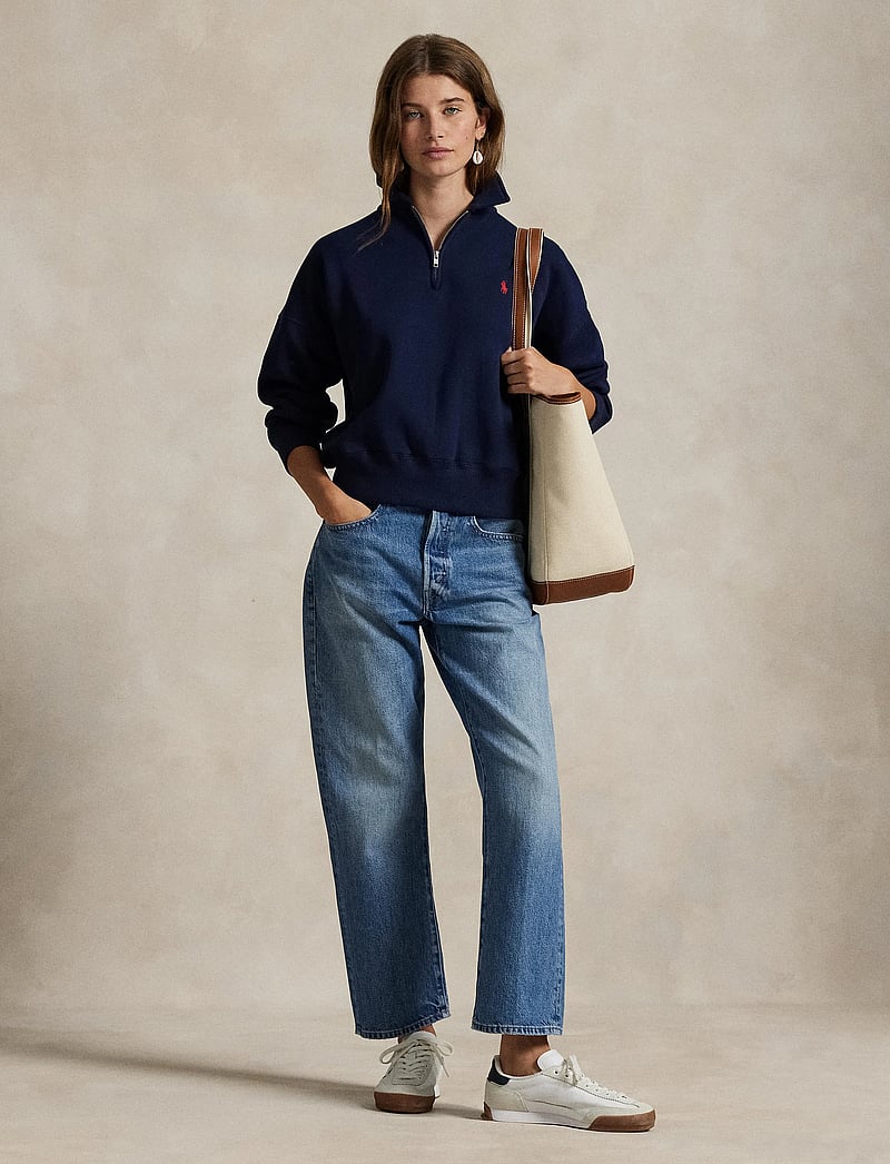 Polo Ralph Lauren - Fleece Quarter-Zip - sportiska stila džemperi un džemperi ar kapuci - cruise navy - 1