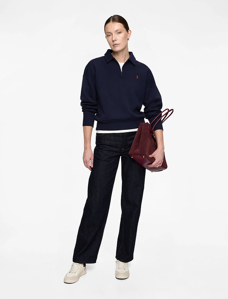 Polo Ralph Lauren - Fleece Quarter-Zip - sportiska stila džemperi un džemperi ar kapuci - cruise navy - 3