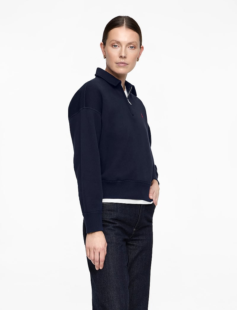 Polo Ralph Lauren - Fleece Quarter-Zip - sportiska stila džemperi un džemperi ar kapuci - cruise navy - 4
