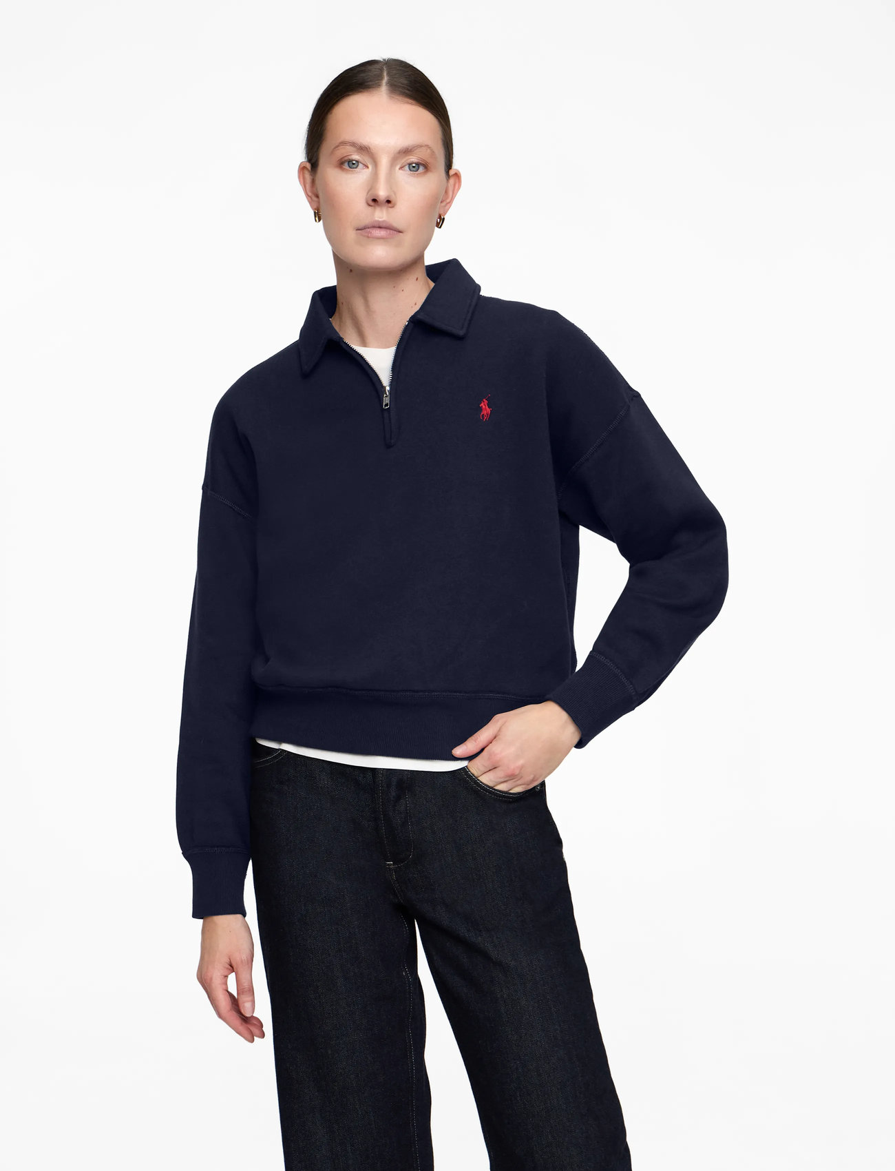Polo Ralph Lauren - Fleece Quarter-Zip - dressipluusid ja kapuutsiga dressipluusid - cruise navy - 0