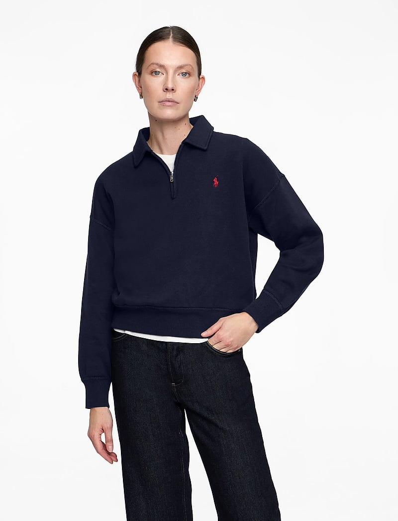 Polo Ralph Lauren - Fleece Quarter-Zip - sportiska stila džemperi un džemperi ar kapuci - cruise navy - 0