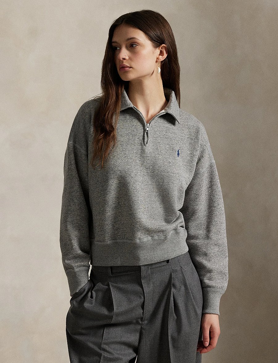 Polo Ralph Lauren - Fleece Quarter-Zip - sweatshirts et sweats à capuche - dark vintage heat - 3