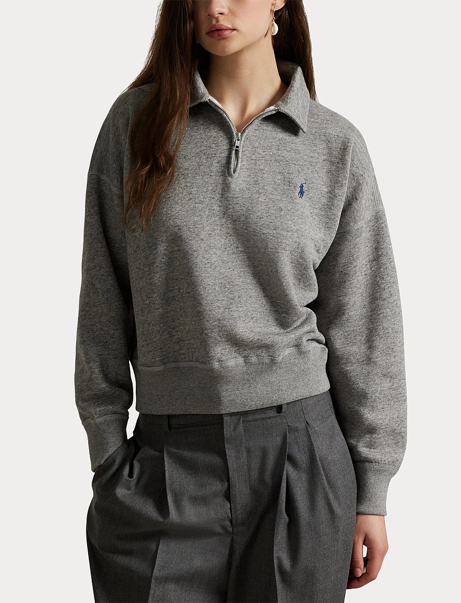 Polo Ralph Lauren - Fleece Quarter-Zip - sweatshirts et sweats à capuche - dark vintage heat - 5