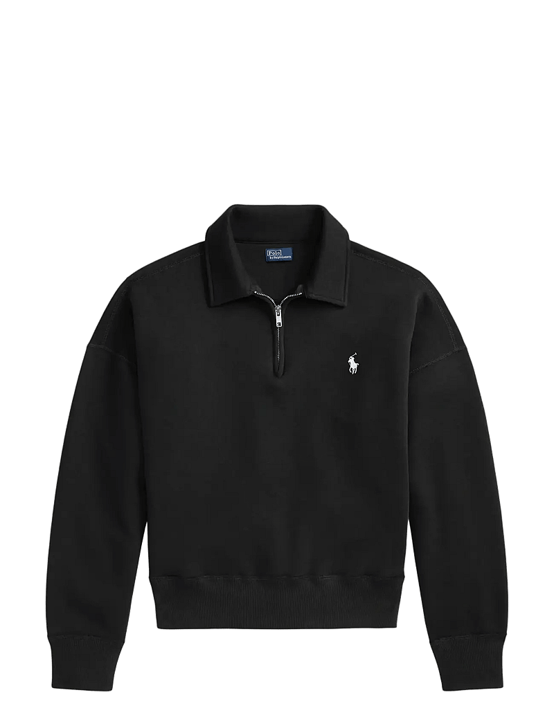 Polo Ralph Lauren - Fleece Quarter-Zip - dressipluusid ja kapuutsiga dressipluusid - polo black - 1