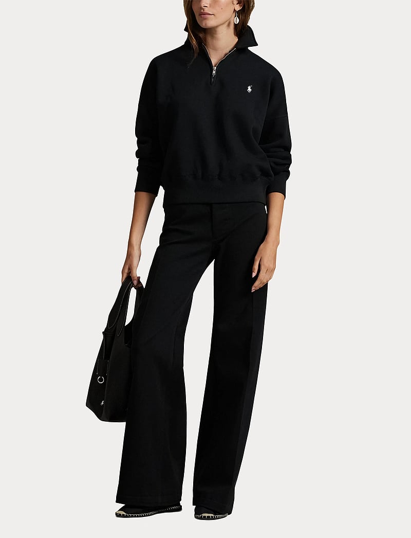 Polo Ralph Lauren - Fleece Quarter-Zip - dressipluusid ja kapuutsiga dressipluusid - polo black - 4