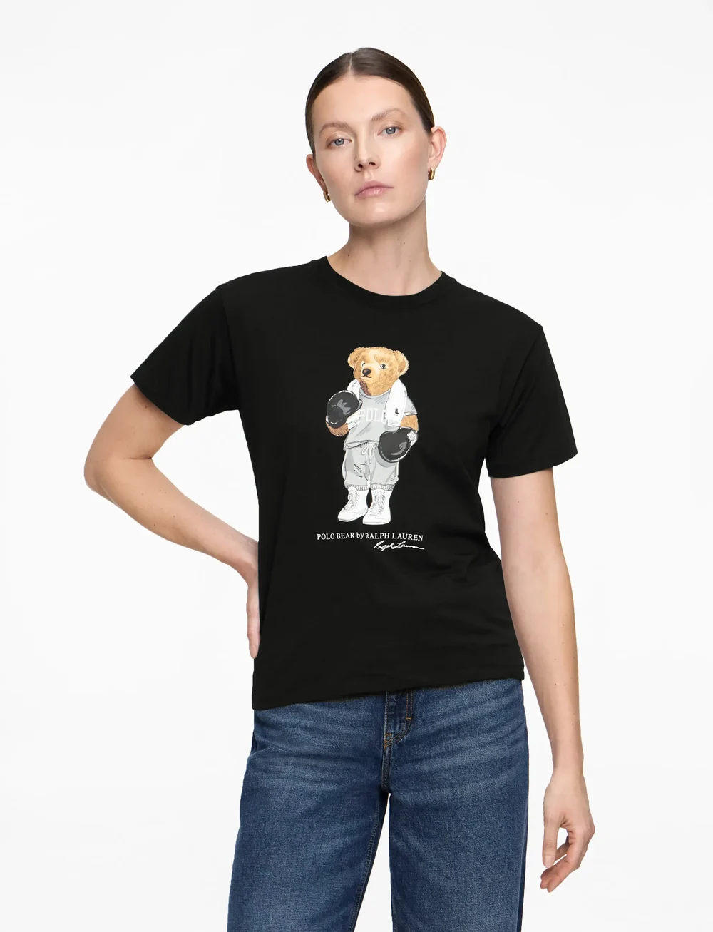 Polo Ralph Lauren - Polo Bear Cotton Jersey Tee - t-shirts - polo black - 0