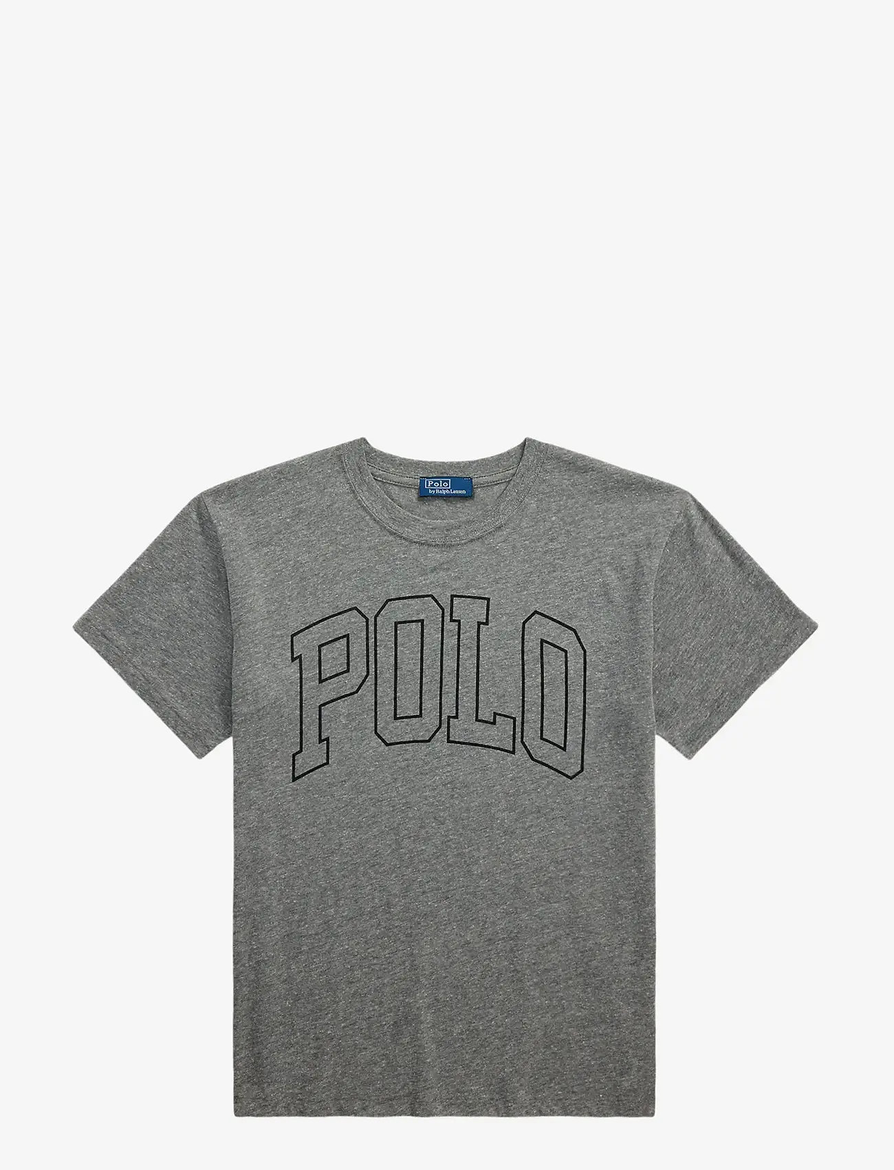 Polo Ralph Lauren - Logo Jersey Crewneck Tee - t-shirts - heather grey - 1