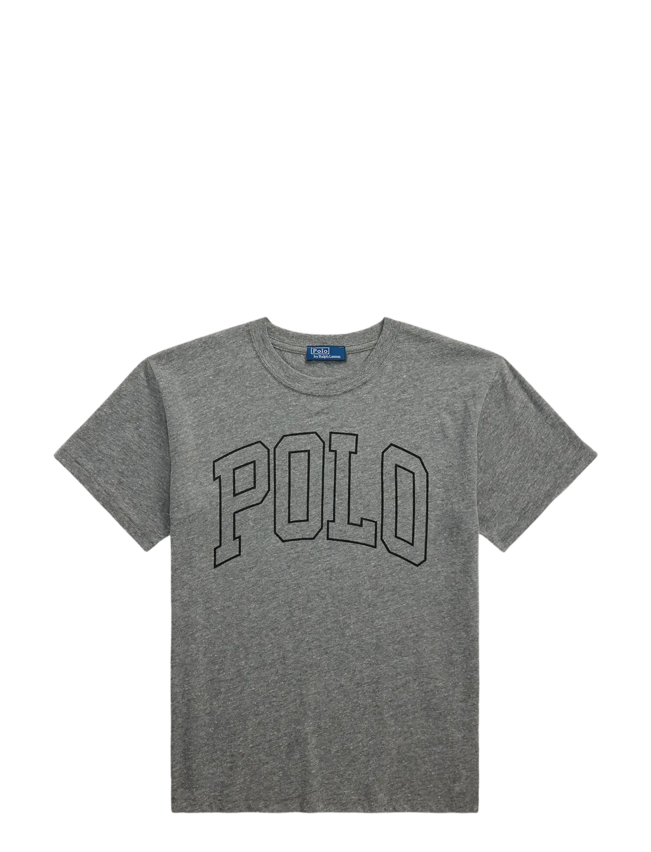 Polo Ralph Lauren Logo Jersey Crewneck Tee - T-shirts & Tops - HEATHER GREY / grey