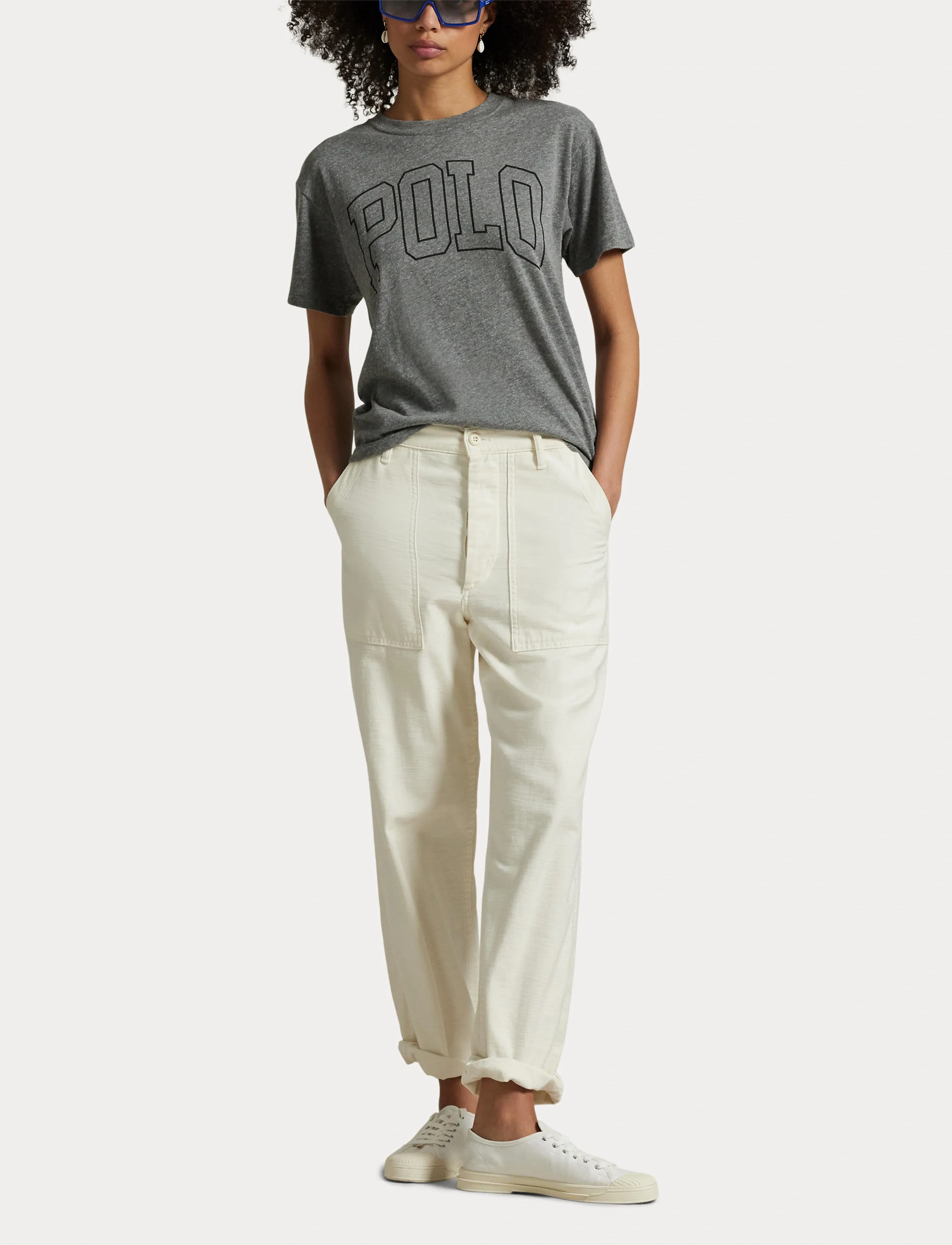 Polo Ralph Lauren - Logo Jersey Crewneck Tee - heather grey - 4