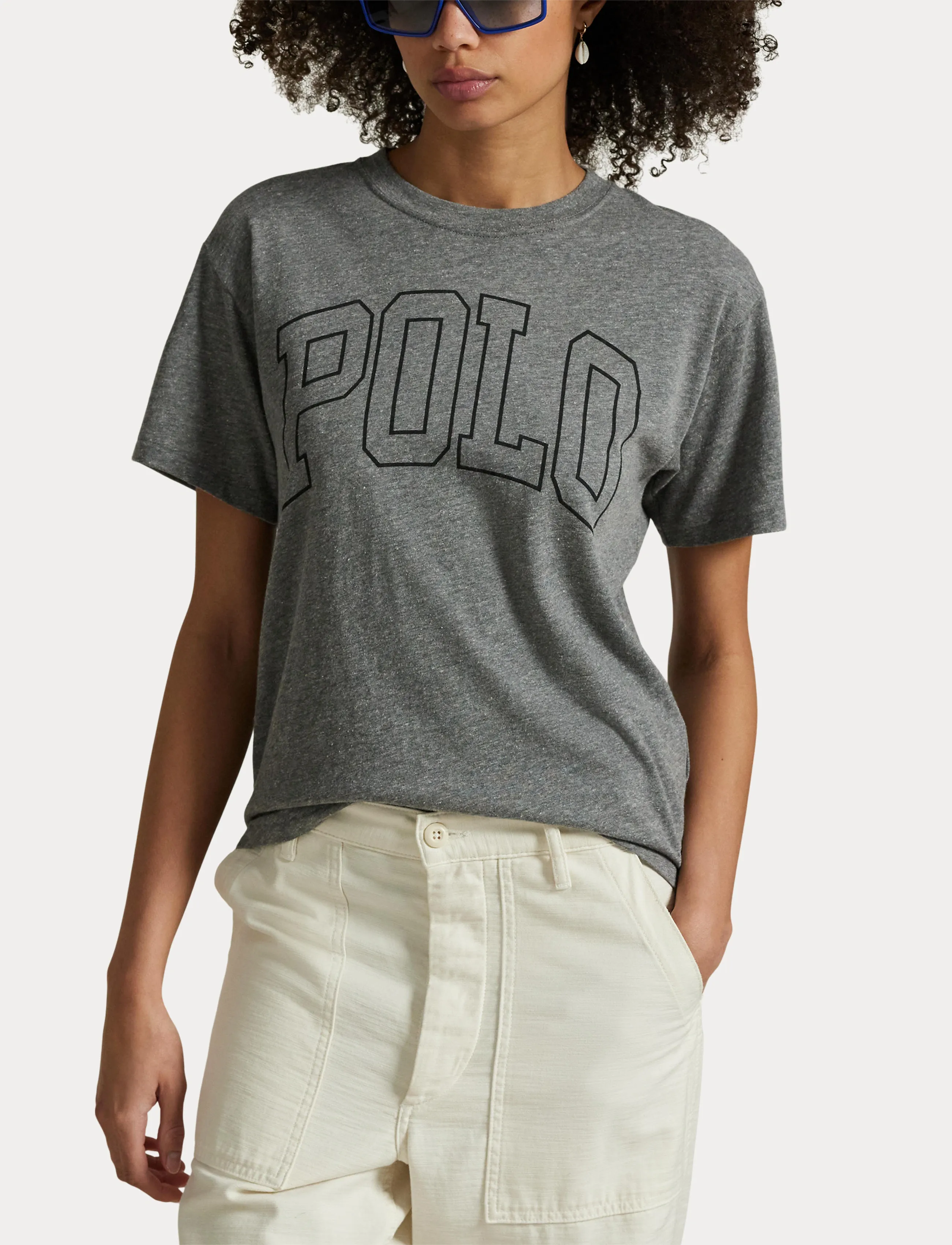 Polo Ralph Lauren - Logo Jersey Crewneck Tee - heather grey - 5