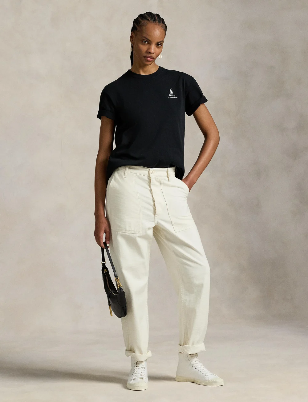 Polo Ralph Lauren - Logo Cotton Jersey Tee - stuttermarbolir og toppar - polo black - 0