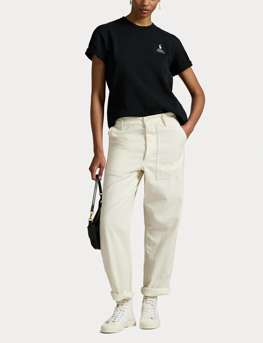 Polo Ralph Lauren - Logo Cotton Jersey Tee - stuttermarbolir og toppar - polo black - 4