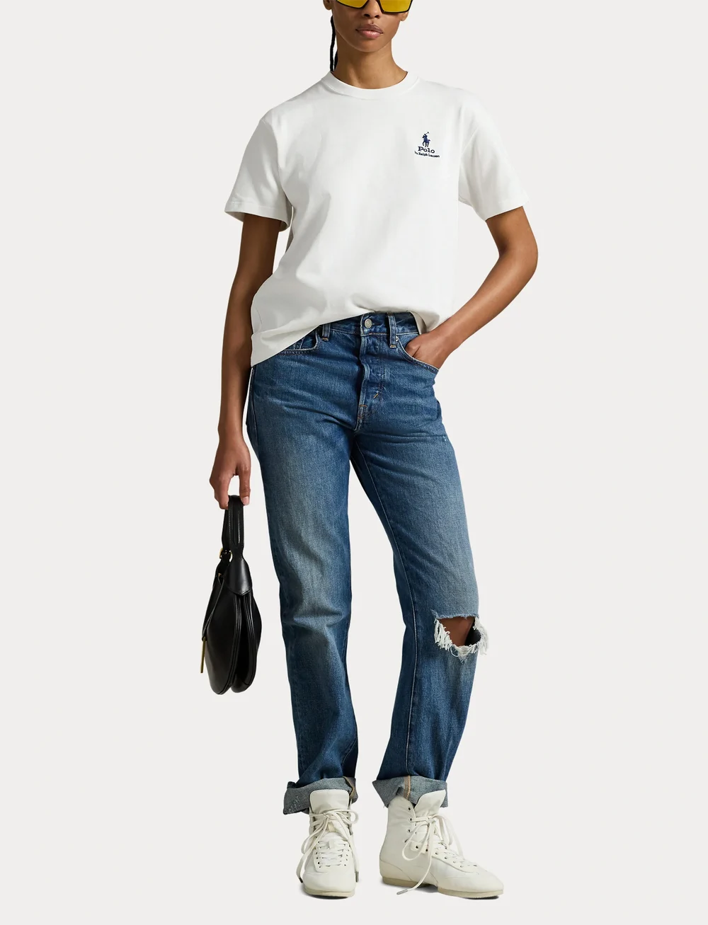 Polo Ralph Lauren - Logo Cotton Jersey Tee - t-shirts - white - 4