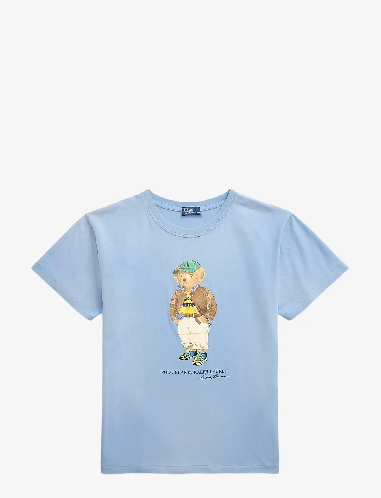 Polo Ralph Lauren - Polo Bear Cotton Jersey Tee - t-shirts - chambray blue - 1