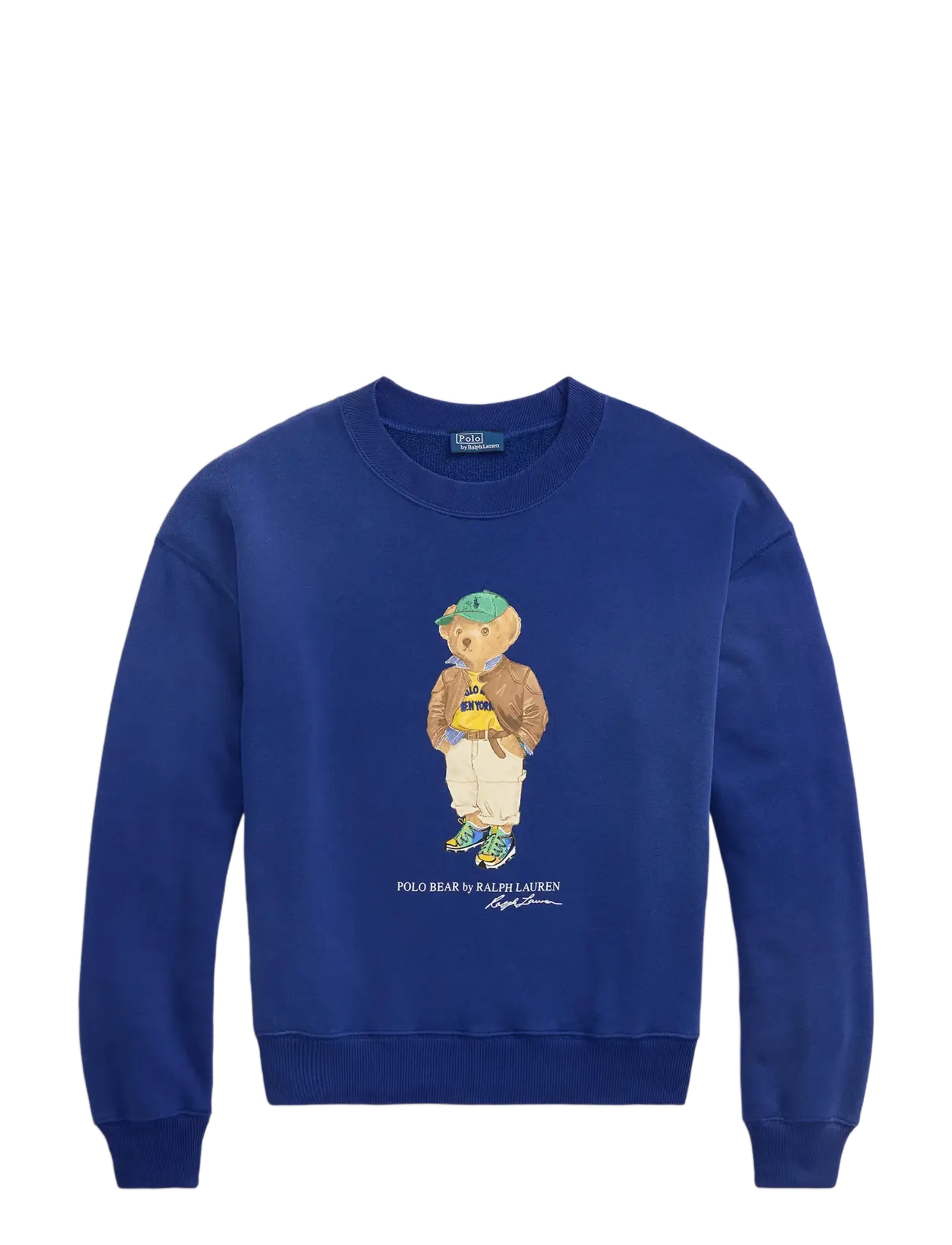 Polo Ralph Lauren - Polo Bear Lightweight Fleece Crewneck - džemperiai - blue yacht - 2