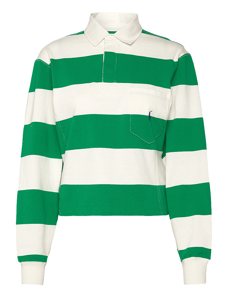 Polo Ralph Lauren - Jersey Shaped Rugby Shirt - toppar & t-shirts - billiard green/de - 0