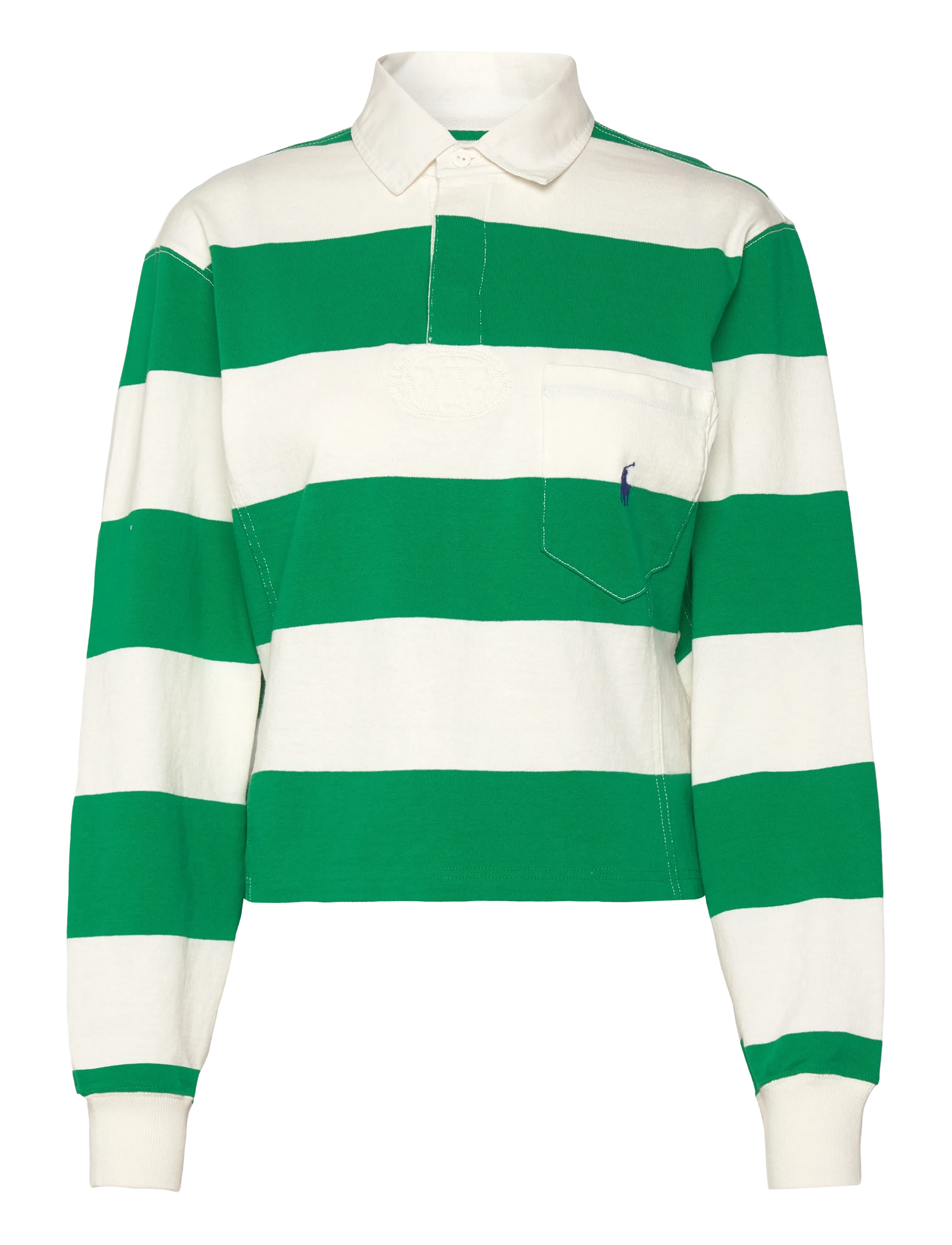 Polo Ralph Lauren Jersey Shaped Rugby Shirt - Tøj - BILLIARD GREEN/DE / green