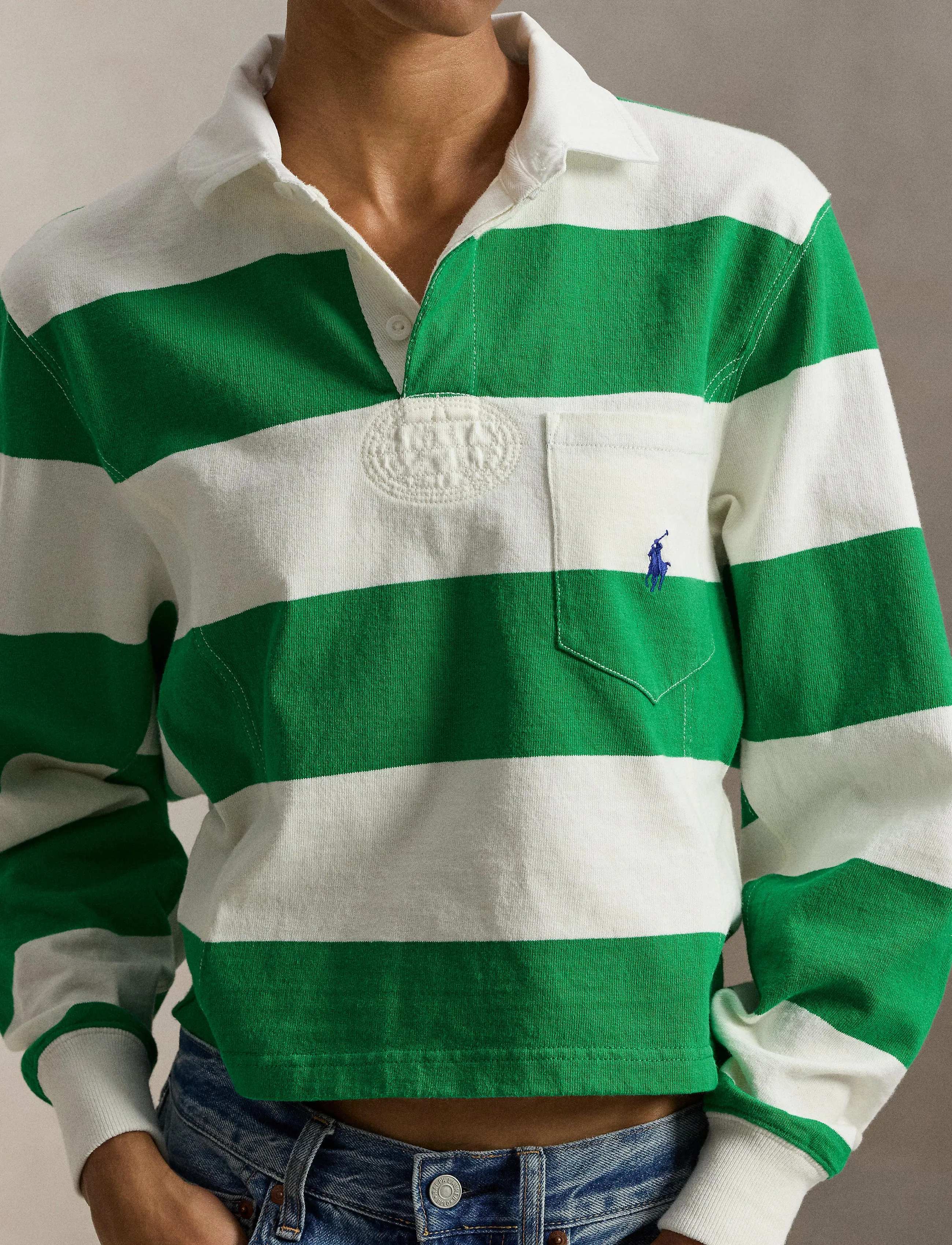 Polo Ralph Lauren - Jersey Shaped Rugby Shirt - billiard green/de - 4