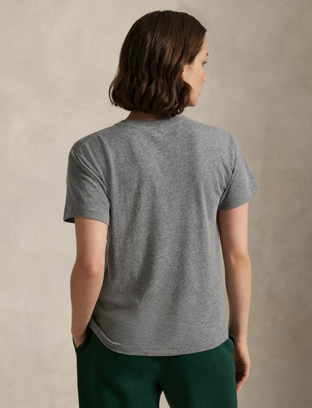 Polo Ralph Lauren - Logo Jersey Crewneck Tee - t-shirts - heather grey/gree - 2