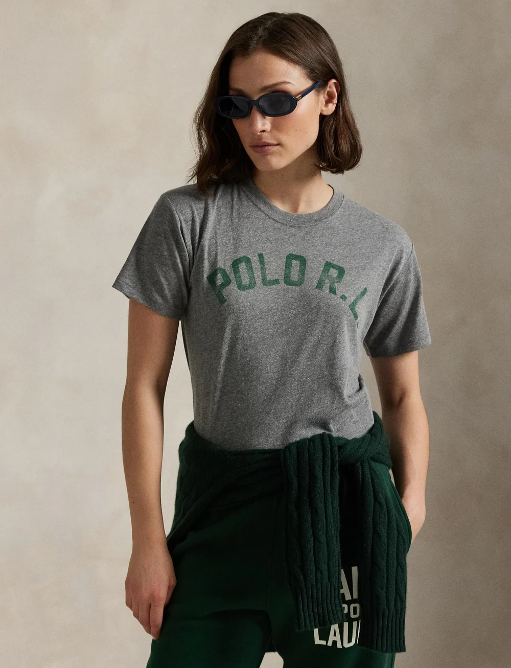 Polo Ralph Lauren - Logo Jersey Crewneck Tee - t-shirts - heather grey/gree - 3