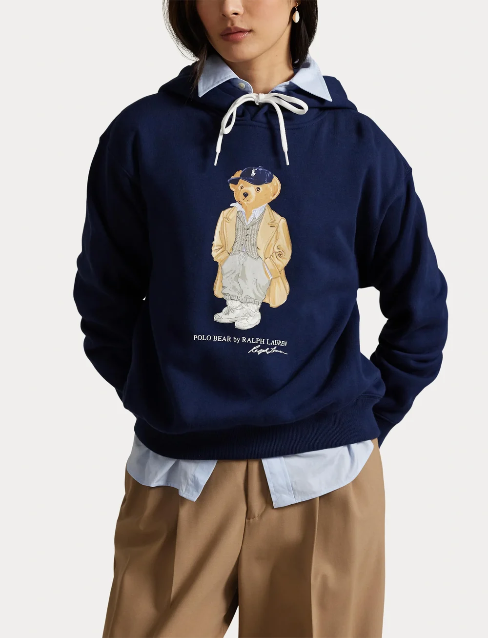 Polo Ralph Lauren - Polo Bear Fleece Hoodie - sweatshirts & hoodies - newport navy - 5