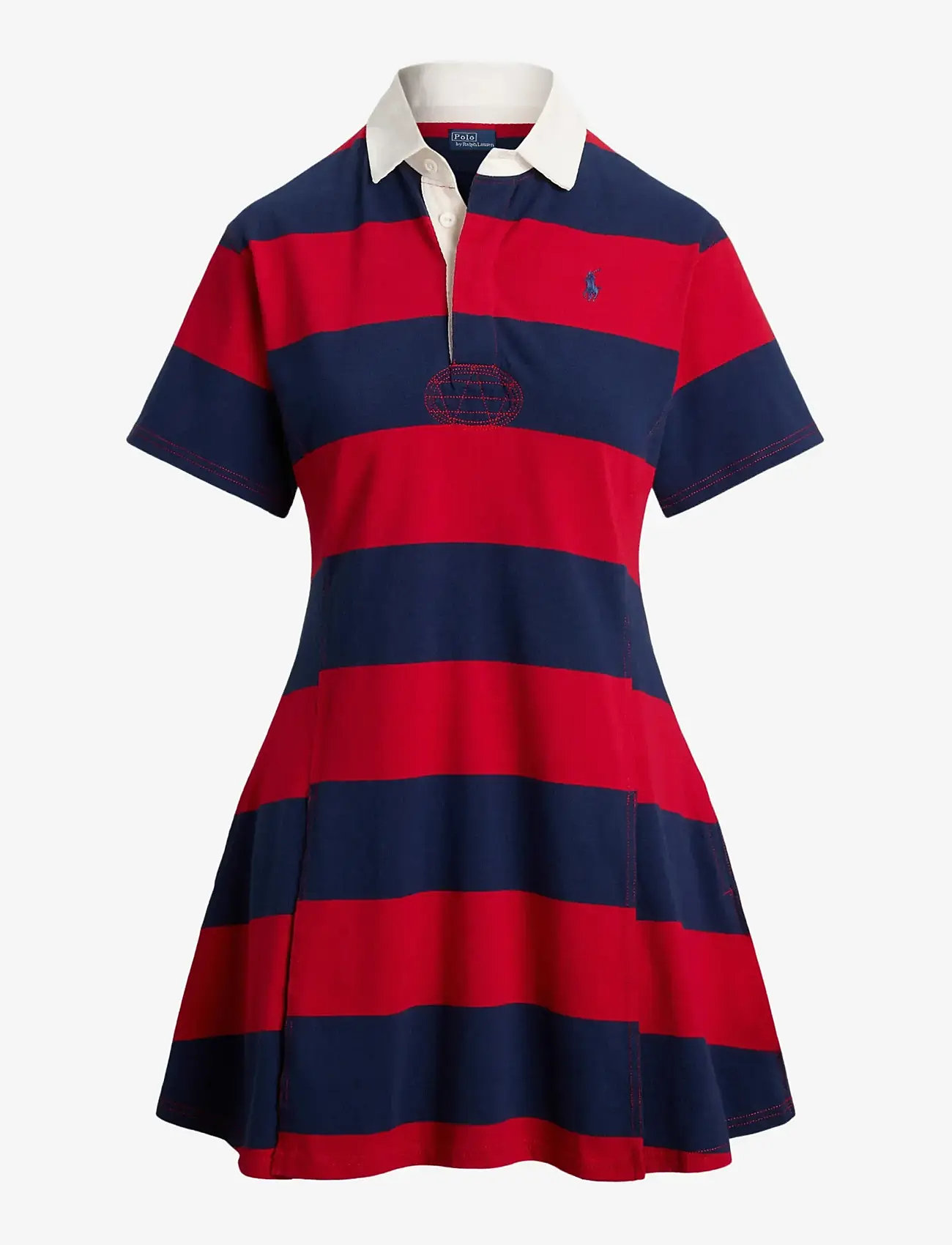 jersey dress with pockets BLACK/RED JERSEY DRESS WITH COLLAR – Marmalade-shop