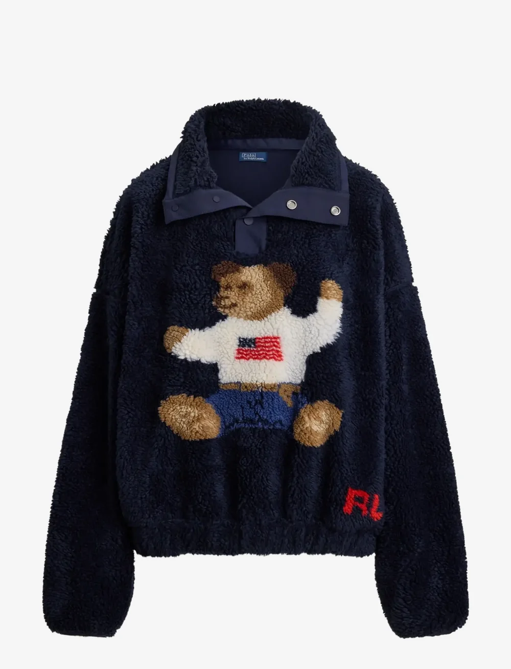 Polo Ralph Lauren - HI PILE FLEECE-KNT-PULLOVER - kõrge kaelusega džemprid - hunter navy - 1