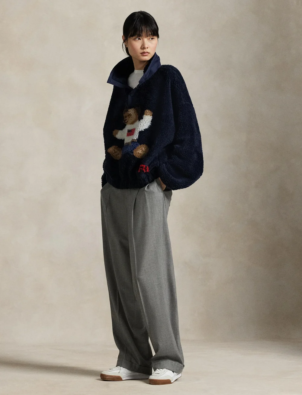 Polo Ralph Lauren - HI PILE FLEECE-KNT-PULLOVER - kõrge kaelusega džemprid - hunter navy - 0