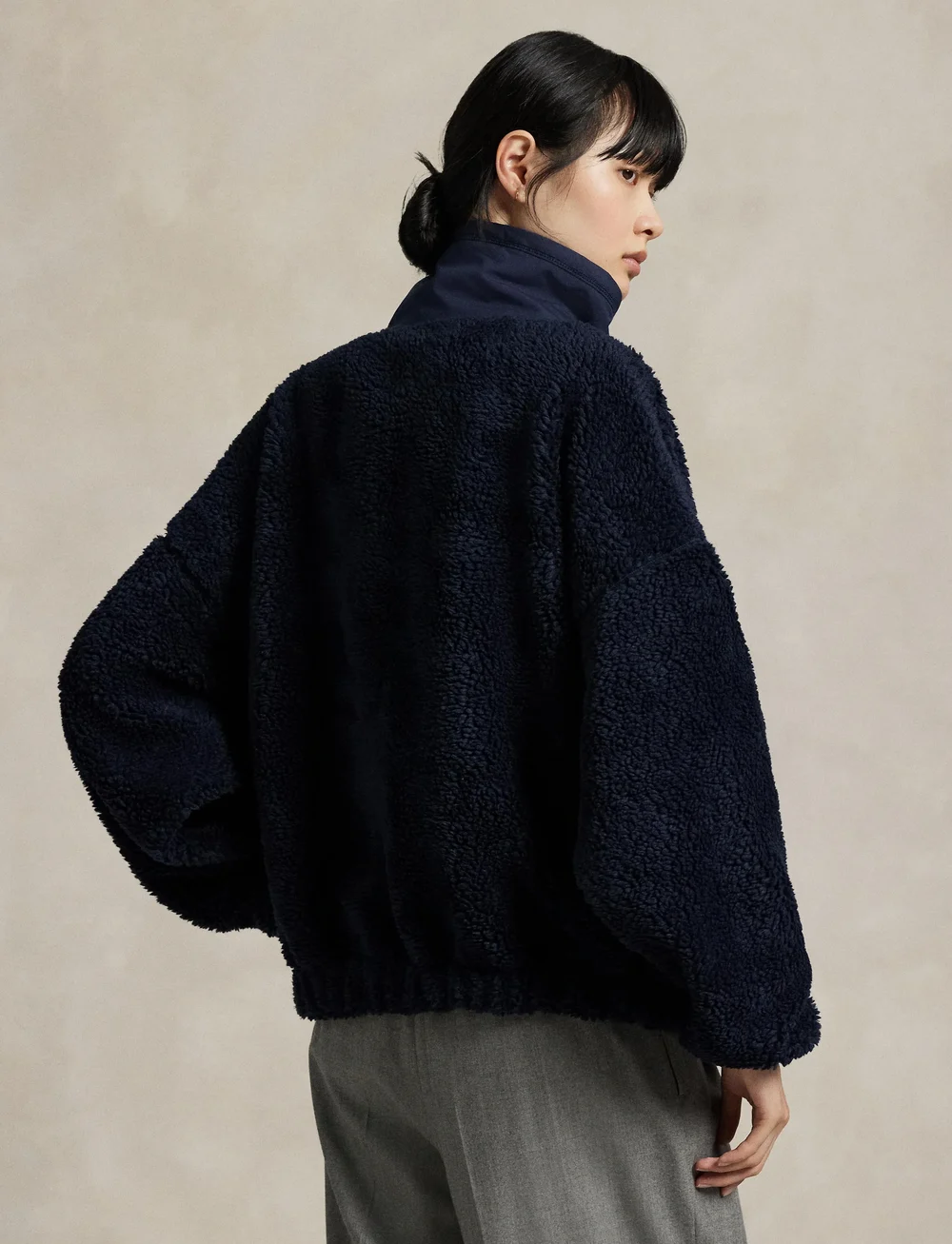 Polo Ralph Lauren - HI PILE FLEECE-KNT-PULLOVER - kõrge kaelusega džemprid - hunter navy - 2