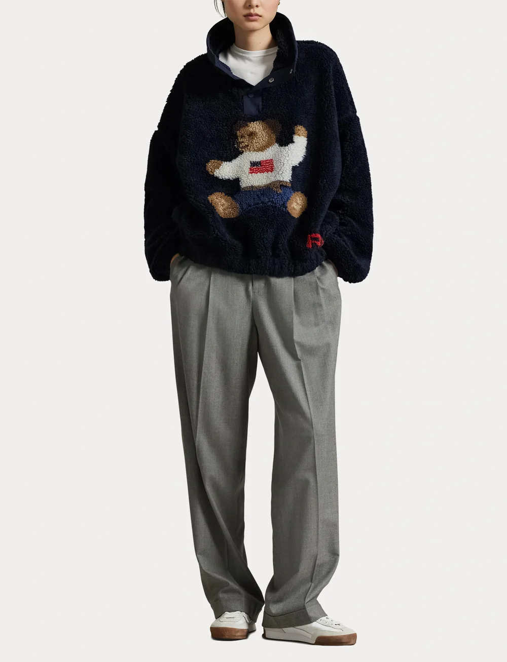 Polo Ralph Lauren - HI PILE FLEECE-KNT-PULLOVER - kõrge kaelusega džemprid - hunter navy - 4