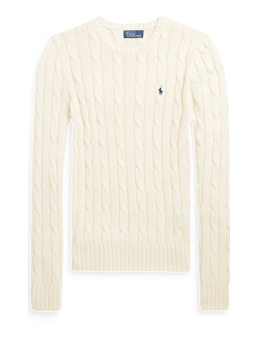 Polo Ralph Lauren - Cable Wool-Cashmere Crewneck Sweater - cashmere - authentic cream - 1