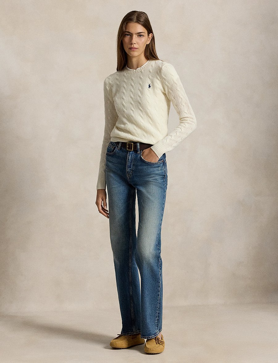 Polo Ralph Lauren - Cable Wool-Cashmere Crewneck Sweater - kašmiir - authentic cream - 4