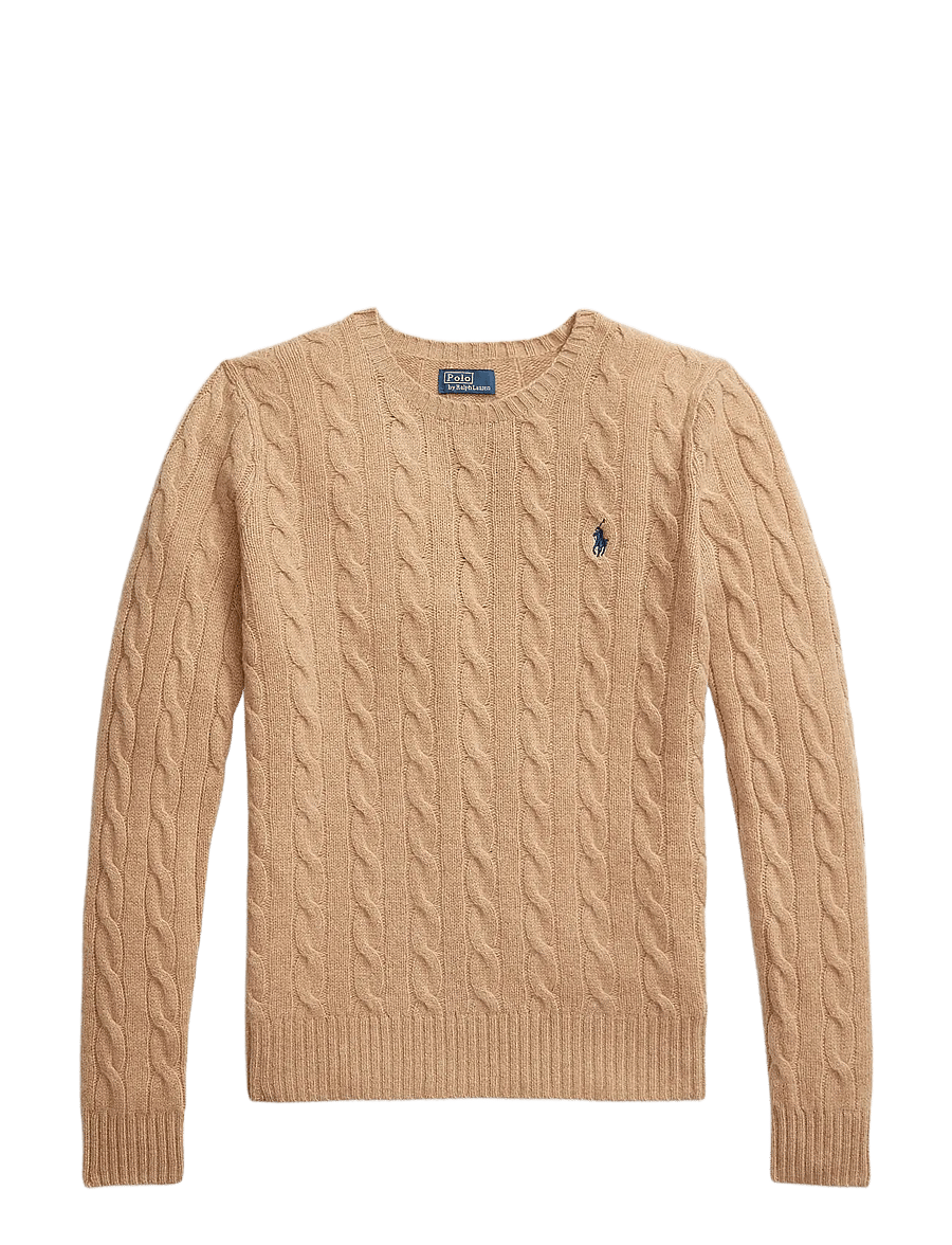Polo Ralph Lauren - Cable Wool-Cashmere Crewneck Sweater - collection camel - 1