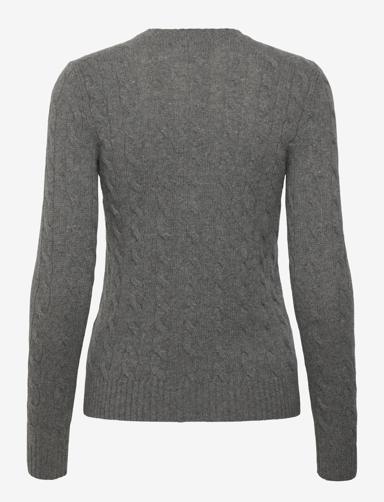 Polo Ralph Lauren - Cable Wool-Cashmere Crewneck Sweater - kashmir - flannel grey heat - 1