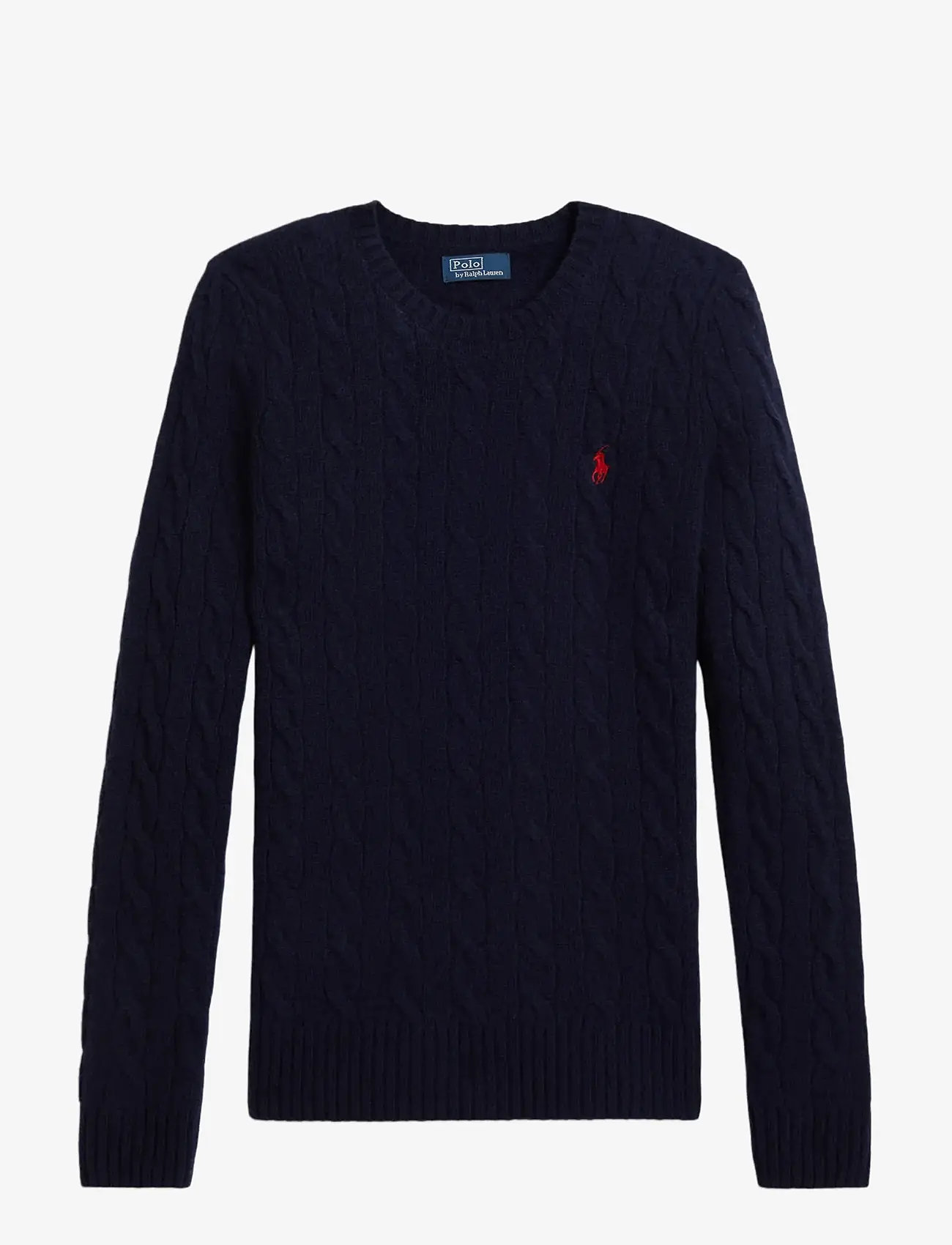 Polo Ralph Lauren - Cable Wool-Cashmere Crewneck Sweater - jumpers - hunter navy - 1