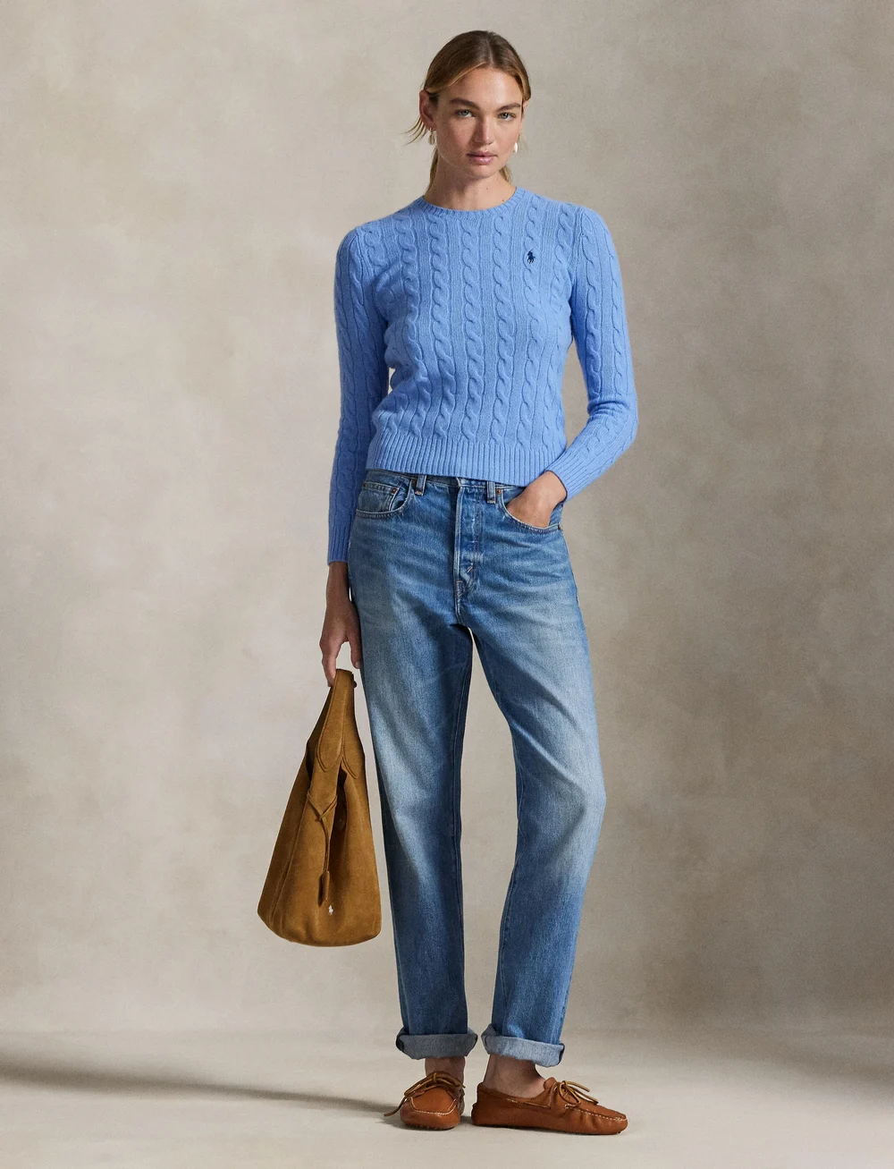 Polo Ralph Lauren - Cable Wool-Cashmere Crewneck Sweater - peysur - new litchfield bl - 0