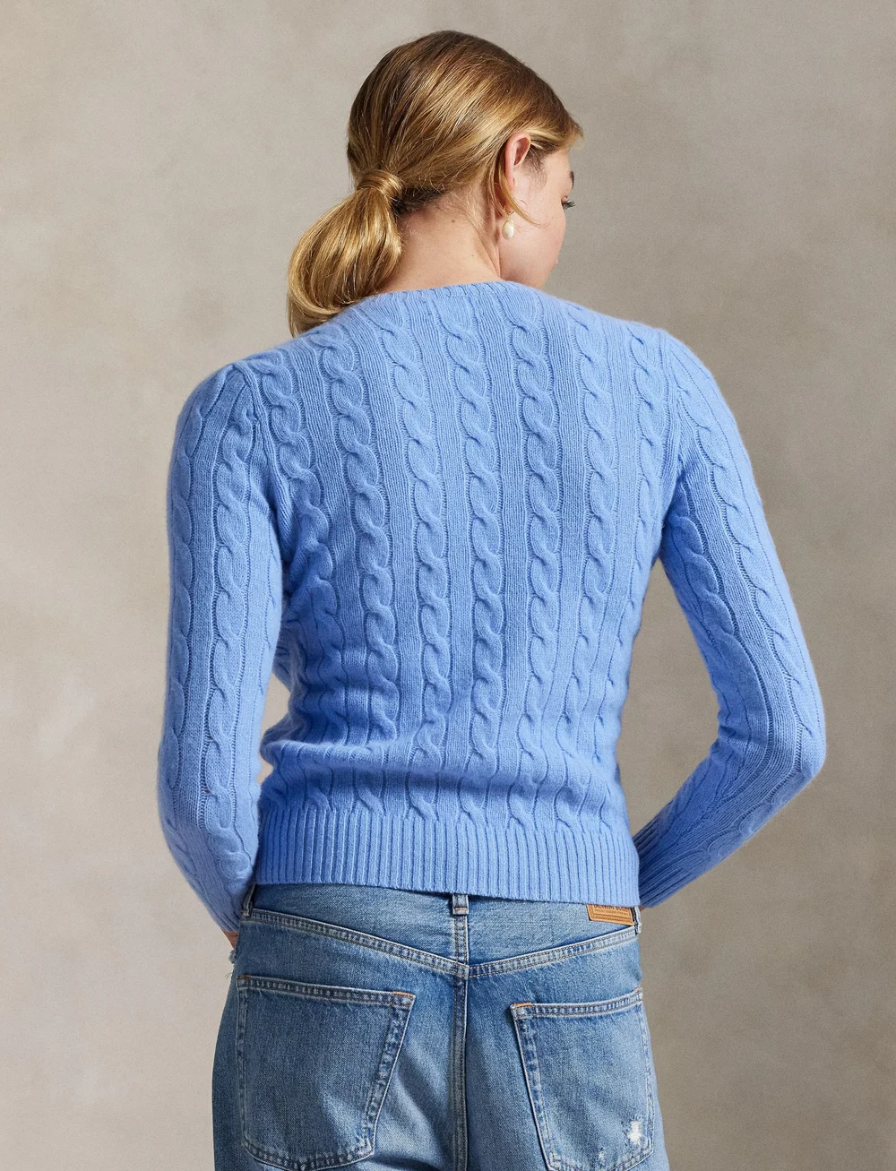 Polo Ralph Lauren - Cable Wool-Cashmere Crewneck Sweater - peysur - new litchfield bl - 2