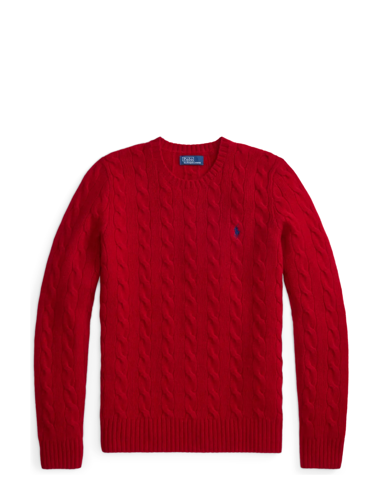 Polo Ralph Lauren - Cable Wool-Cashmere Crewneck Sweater - kaschmir - university red - 1