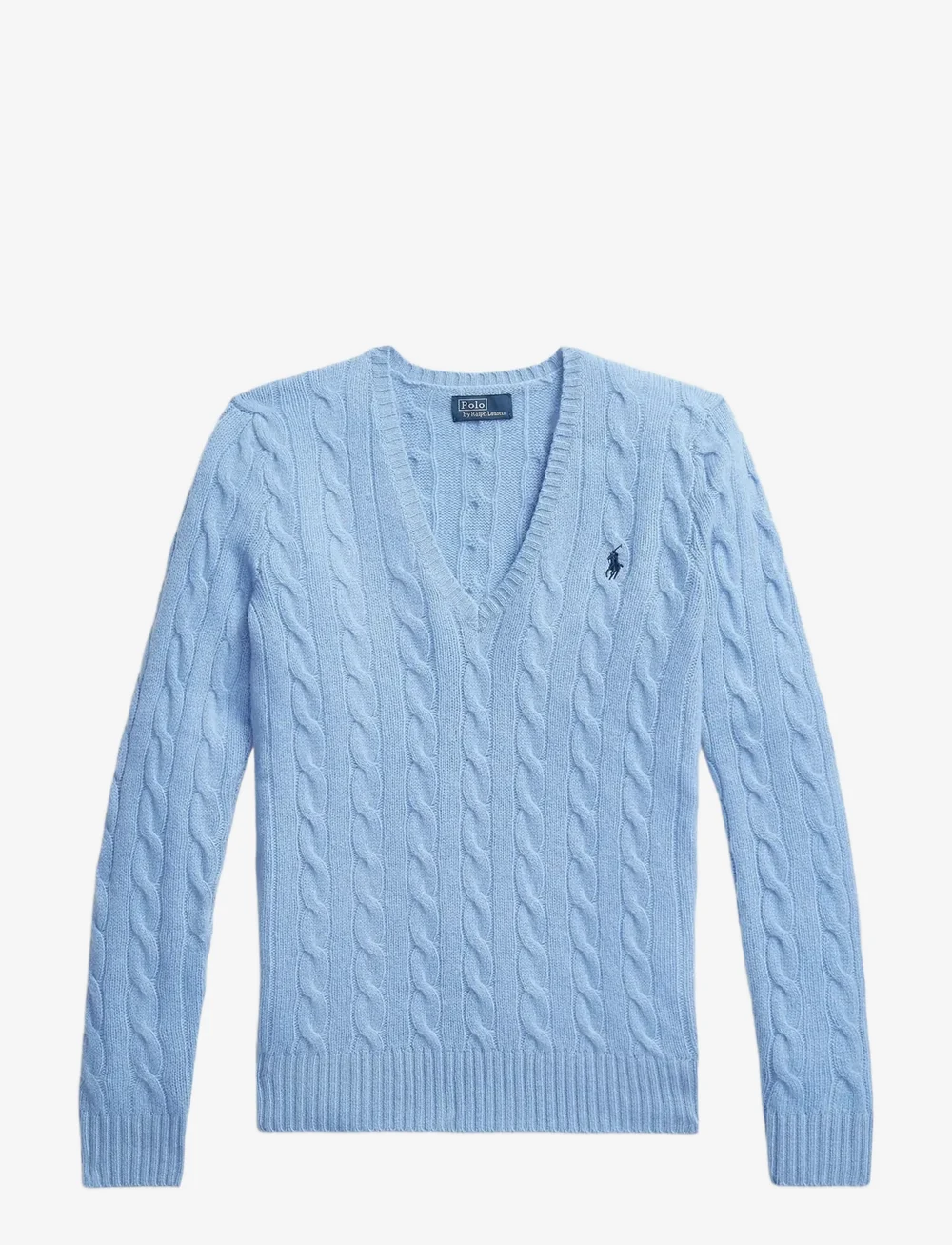 Polo Ralph Lauren - Cable-Knit Wool-Cashmere V-Neck Sweater - sviitrid - new litchfield bl - 1