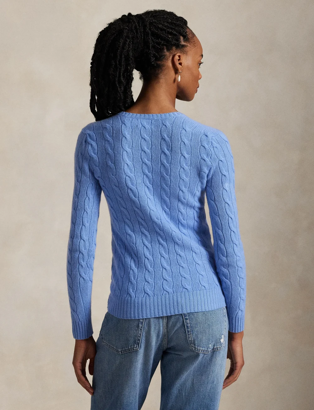 Polo Ralph Lauren - Cable-Knit Wool-Cashmere V-Neck Sweater - sviitrid - new litchfield bl - 2
