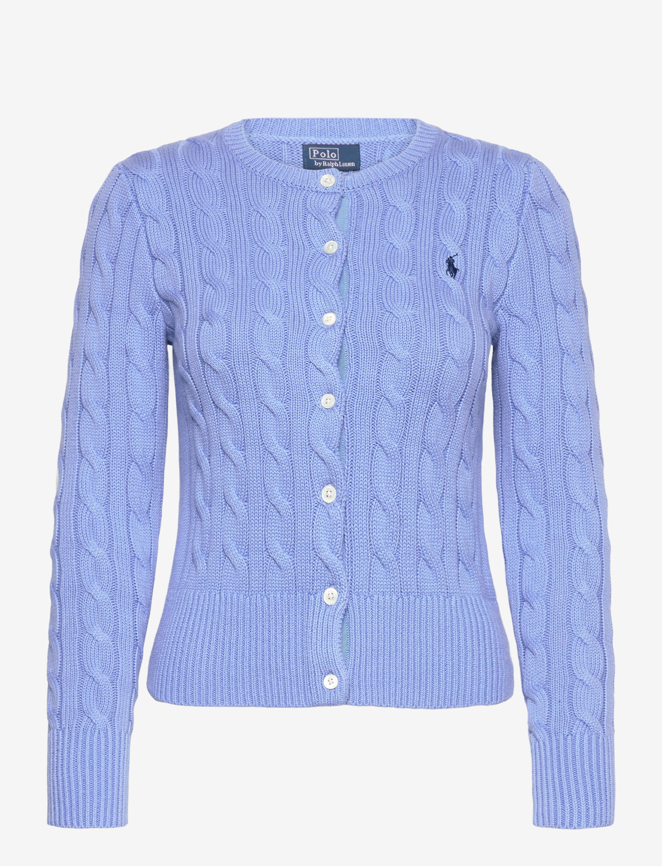 Polo Ralph Lauren - Cable-Knit Cotton Crewneck Cardigan - cardigans - new litchfield bl - 0