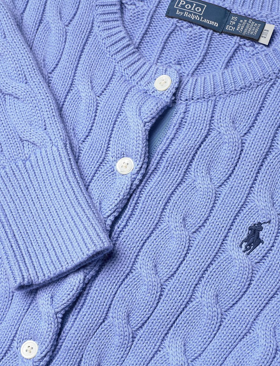 Polo Ralph Lauren - Cable-Knit Cotton Crewneck Cardigan - cardigans - new litchfield bl - 5