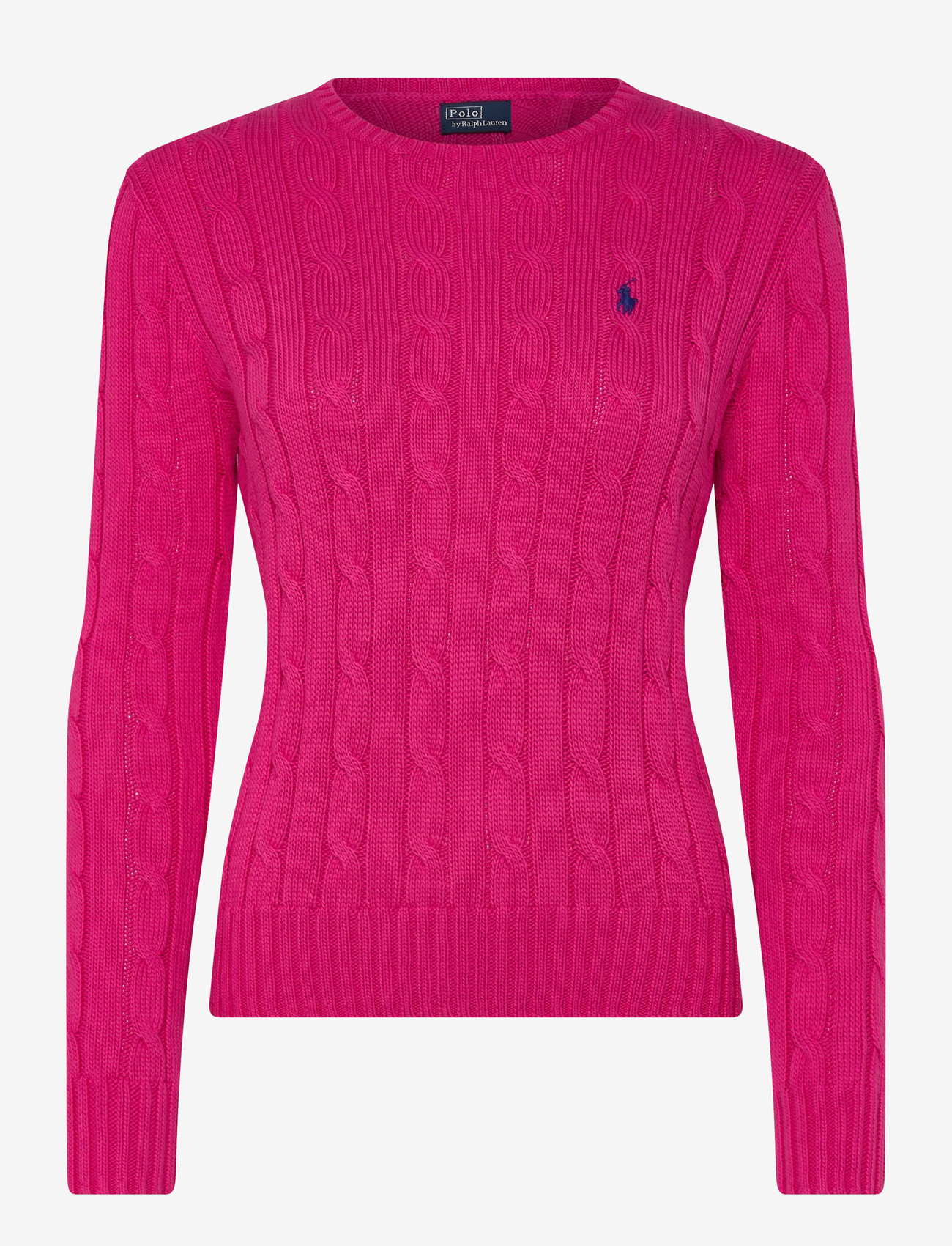 Polo Ralph Lauren - Cable-Knit Cotton Crewneck Sweater - pullover - accent pink - 0