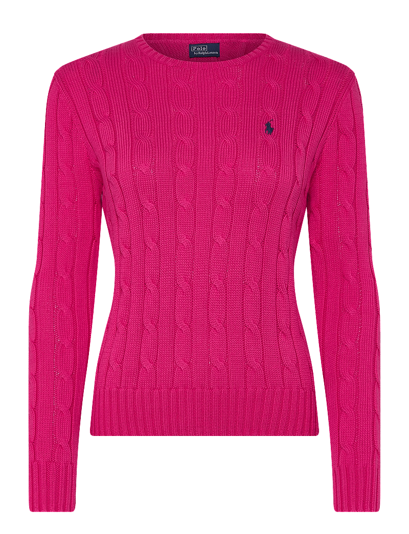 Polo Ralph Lauren - Cable-Knit Cotton Crewneck Sweater - pullover - accent pink - 0