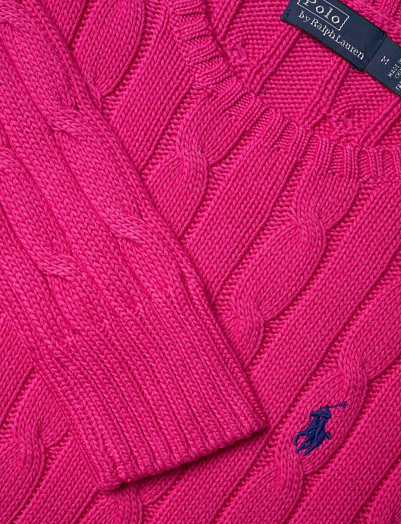 Polo Ralph Lauren - Cable-Knit Cotton Crewneck Sweater - pullover - accent pink - 2