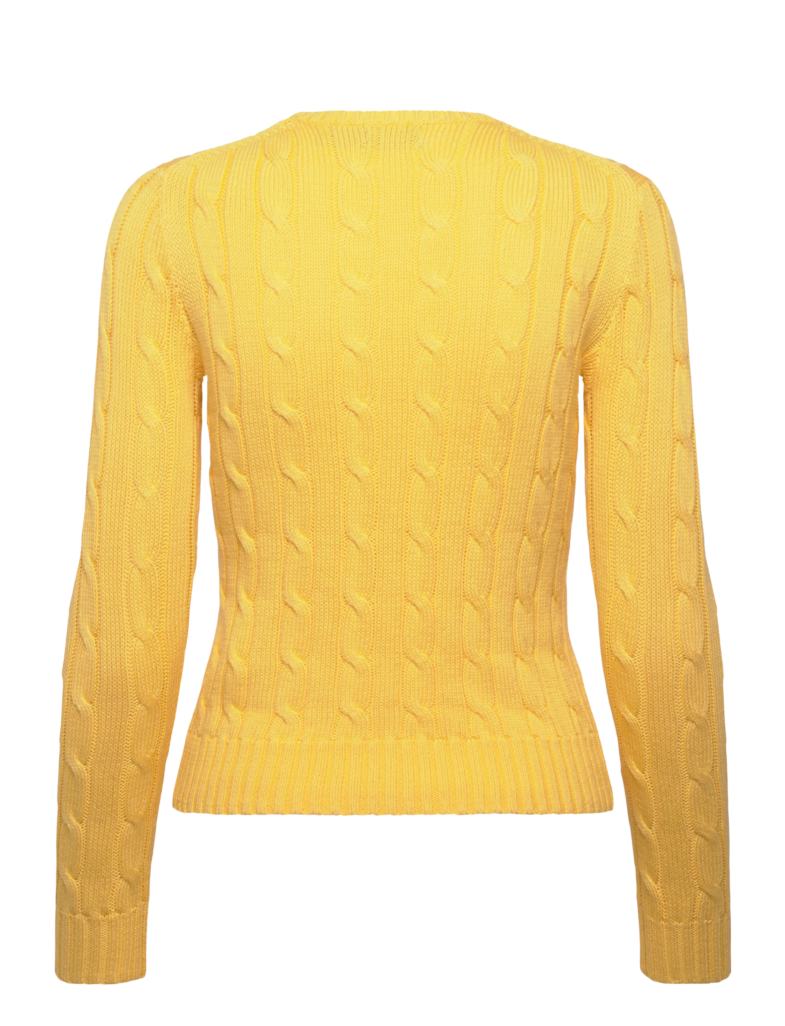 Polo Ralph Lauren - Cable-Knit Cotton Crewneck Sweater - pulls - beach yellow - 1