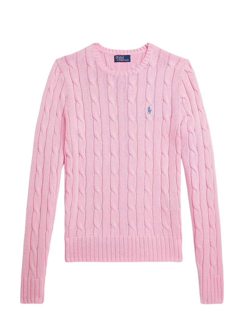 Polo Ralph Lauren - Cable-Knit Cotton Crewneck Sweater - pullover - carmel pink - 1