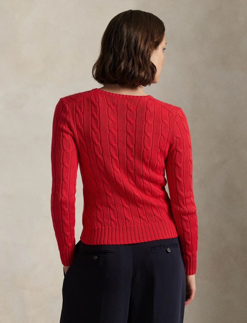 Polo Ralph Lauren - 60/2X12 PIMA COTTON-LSL-PLO - sweaters - deep orangey red - 2