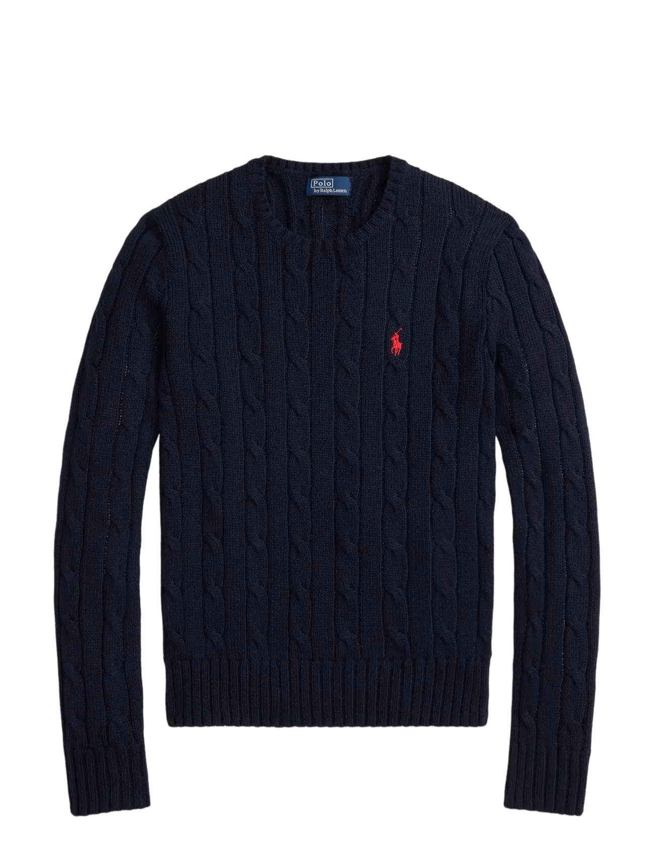 Polo Ralph Lauren Cable-Knit Cotton Crewneck Sweater - Pullover - HUNTER NAVY / navy
