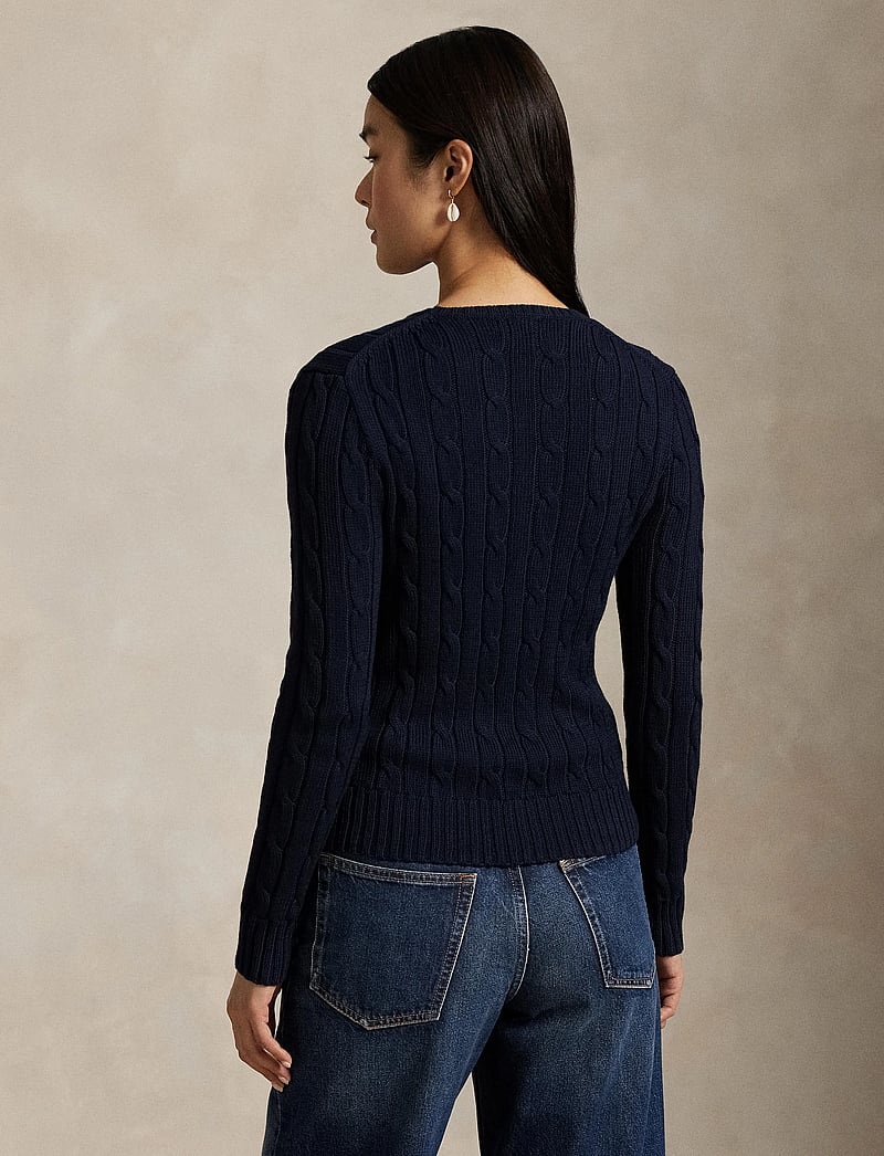 Polo Ralph Lauren - Cable-Knit Cotton Crewneck Sweater - džemperi - hunter navy - 2